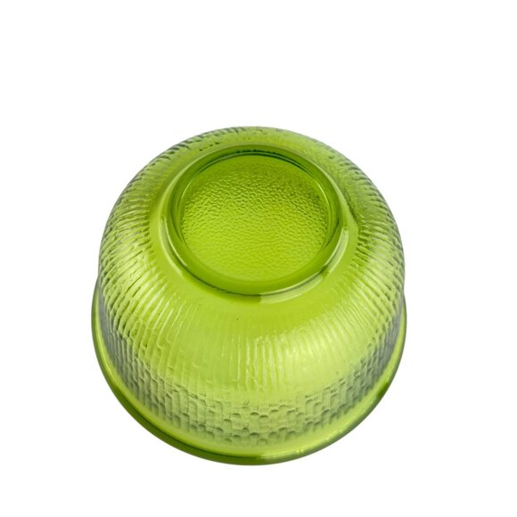Bartlett Collins Old Hickory Green Glass Mixing Bowl Small Size Textured Vintage - Picture 8 of 16
